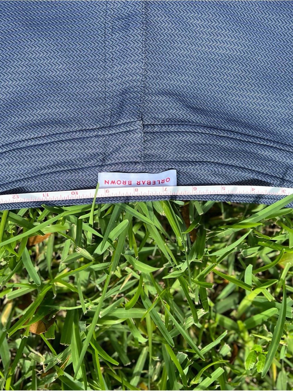 Rare Orlebar Brown Navy Textured Flat Front Shorts - Limited Edition - Picture 6 of 11